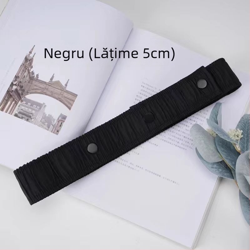 Curea elastică de talie pentru geacă de puf cu cataramă din aliaj și închidere snap, lățime peste 4 cm, Sheng bangrong