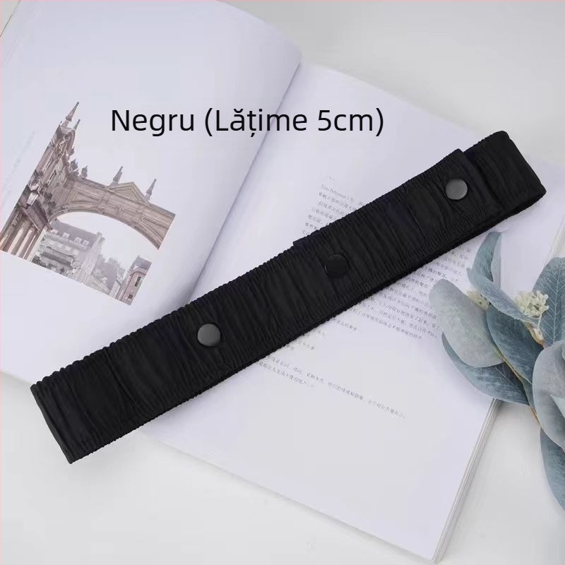Curea elastică de talie pentru geacă de puf cu cataramă din aliaj și închidere snap, lățime peste 4 cm, Sheng bangrong