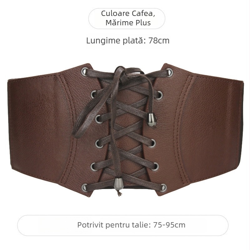 Centură talie pentru femei, piele sintetică, stil lejer, primăvara 2025