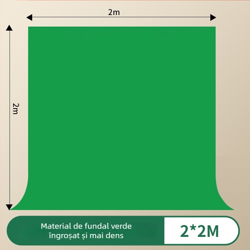 Fundal verde telescopic portabil pentru fotografie în studio, cu braț de ridicare