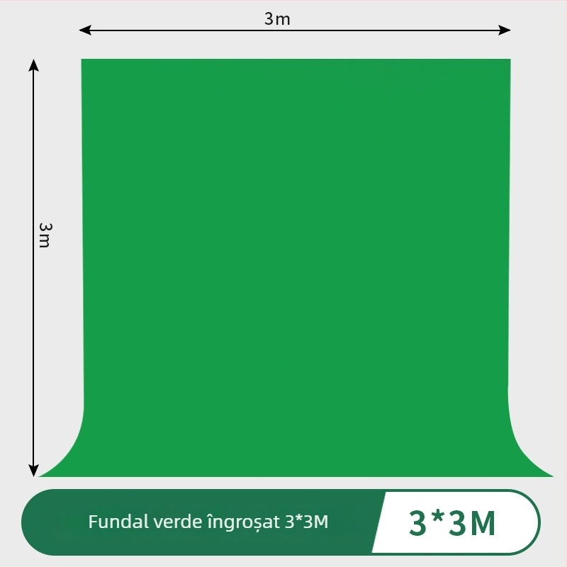 Fundal verde telescopic portabil pentru fotografie în studio, cu braț de ridicare