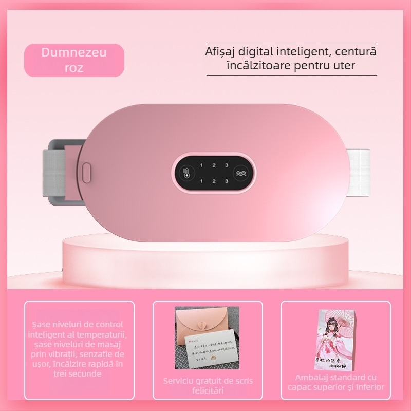 Bandă abdominală cu încălzire electrică, model 961S, alimentare prin baterie, terapie cu infraroșu, control wireless, 40-65°C