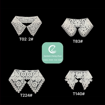 Guler din mătase de lapte brodat cu dantelă stil coreean Guangzhou Chengzhan Embroidery