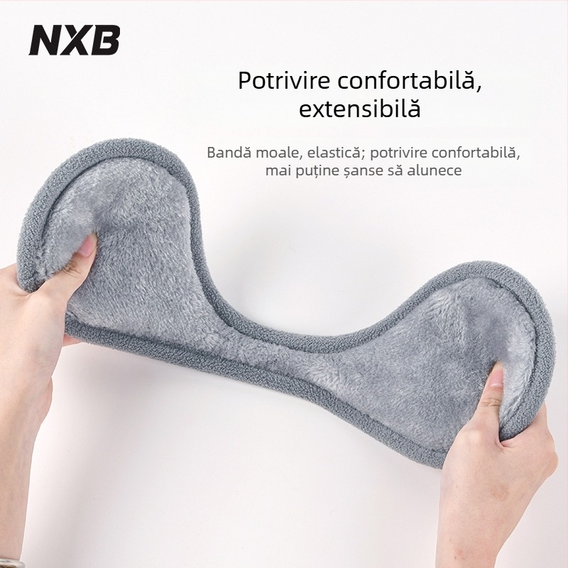 NXB Protectii pentru urechi pentru bărbați – Back-Wearing, Monocrom, iarnă și toamnă, mențin căldura