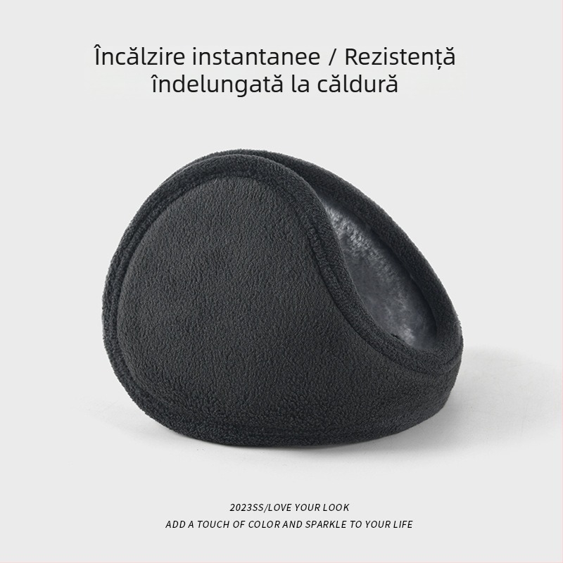 NXB Protectii pentru urechi pentru bărbați – Back-Wearing, Monocrom, iarnă și toamnă, mențin căldura