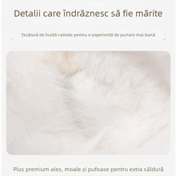 Protecții pentru urechi din pluș pentru femei, iarnă, rezistente la vânt, model Cartoon, stil drăguț