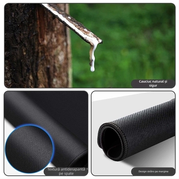 Padă mare pentru mouse de birou, cauciuc natural, anti-derapare, transfer termic, stil desen animat cu peisaj vector