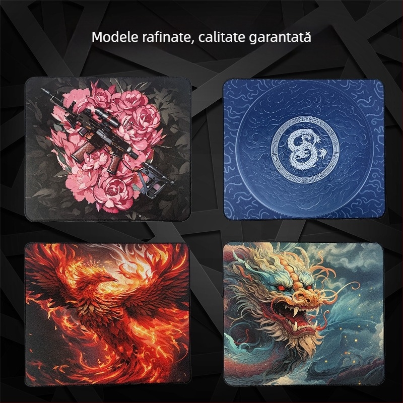 Pad de mouse oversized pentru jocuri E-sports – cauciuc natural, anti-alunecare, transfer termic, logo imprimat, personalizare OEM