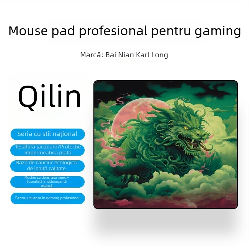 Pad de mouse oversized pentru jocuri E-sports – cauciuc natural, anti-alunecare, transfer termic, logo imprimat, personalizare OEM