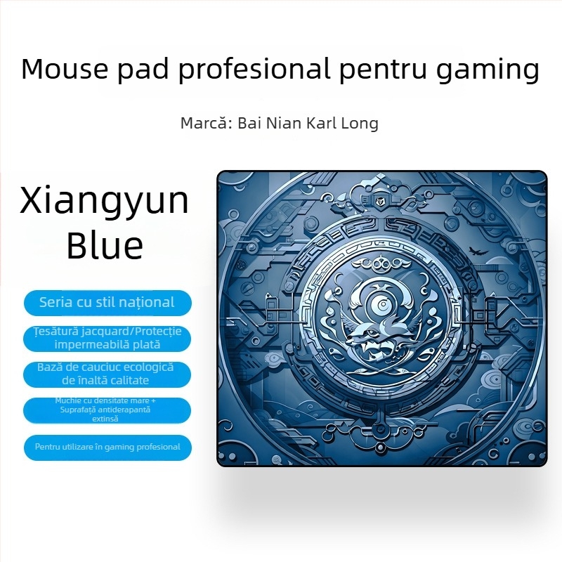 Pad de mouse oversized pentru jocuri E-sports – cauciuc natural, anti-alunecare, transfer termic, logo imprimat, personalizare OEM