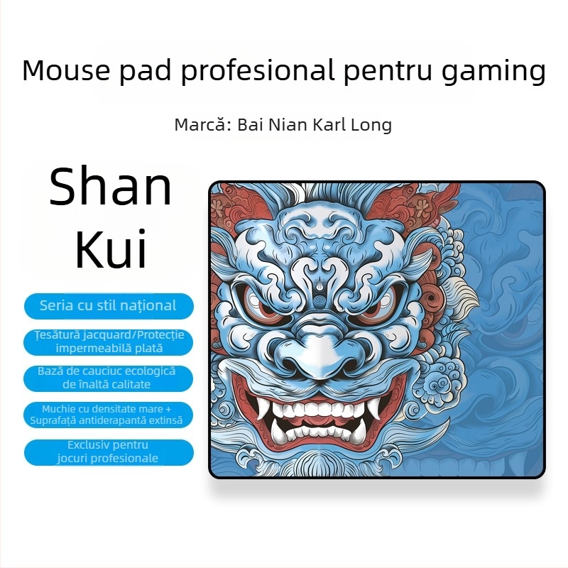 Pad de mouse oversized pentru jocuri E-sports – cauciuc natural, anti-alunecare, transfer termic, logo imprimat, personalizare OEM