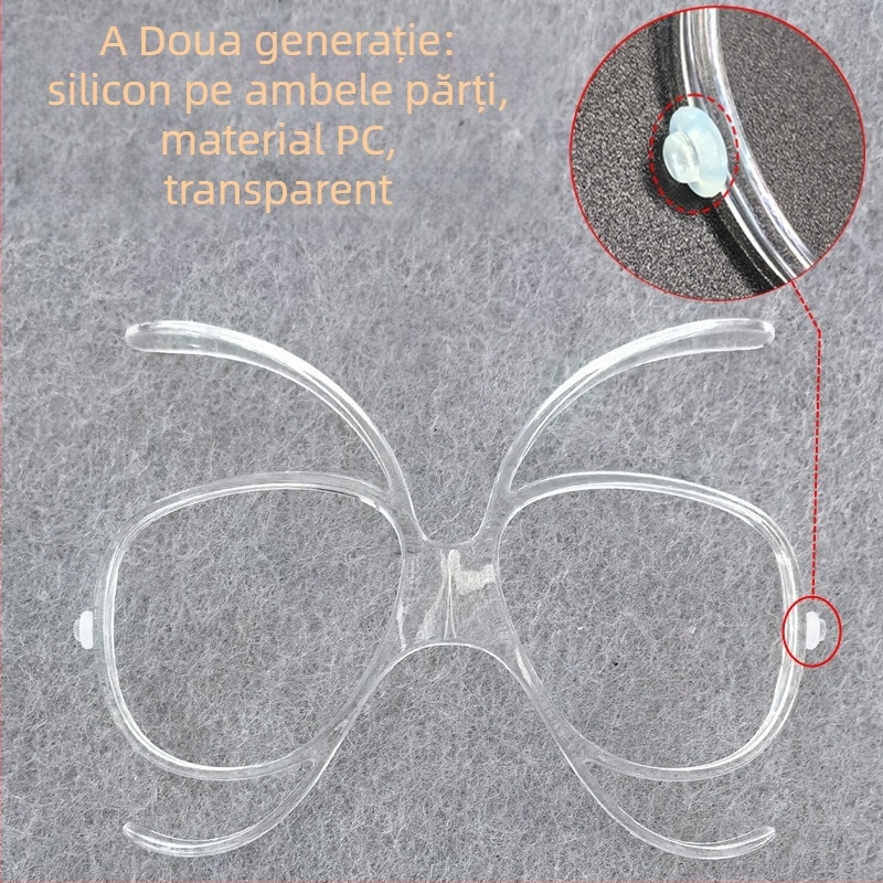 Ochelari de schi cu cadru interior TR90 pentru adaptor de miopie, reglabil, protecție pentru ochi pentru adulți