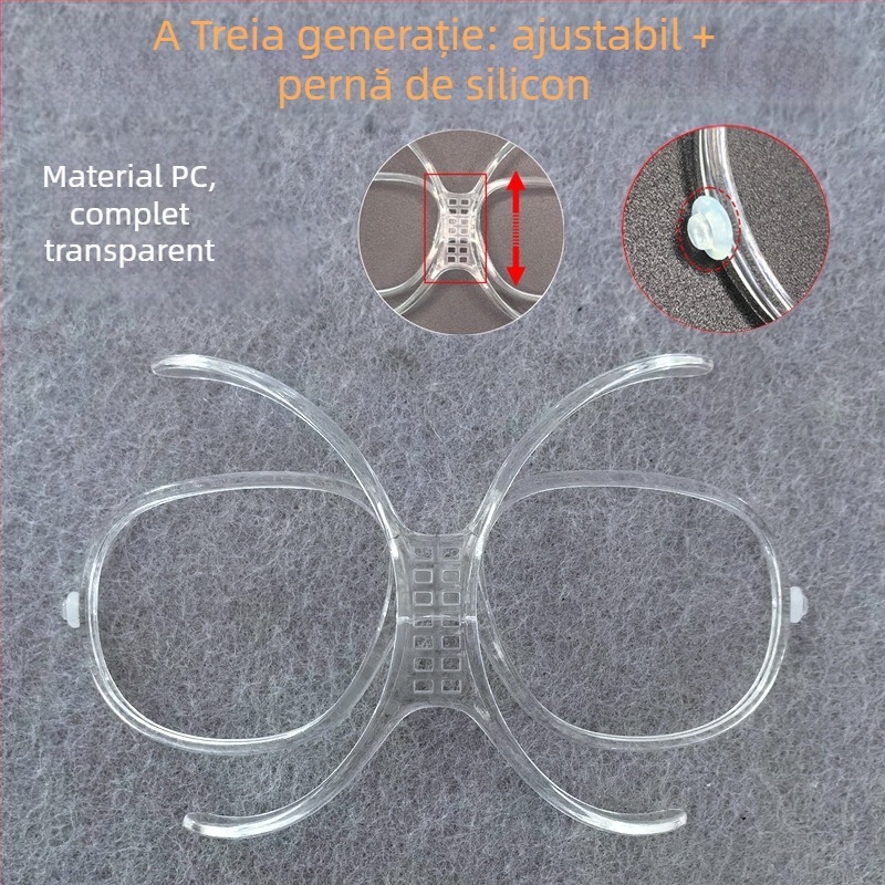 Ochelari de schi cu cadru interior TR90 pentru adaptor de miopie, reglabil, protecție pentru ochi pentru adulți