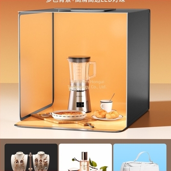 Cutie de iluminat LED pentru studio foto, pliabilă, ușor de transport, cu softbox și panou de fundal