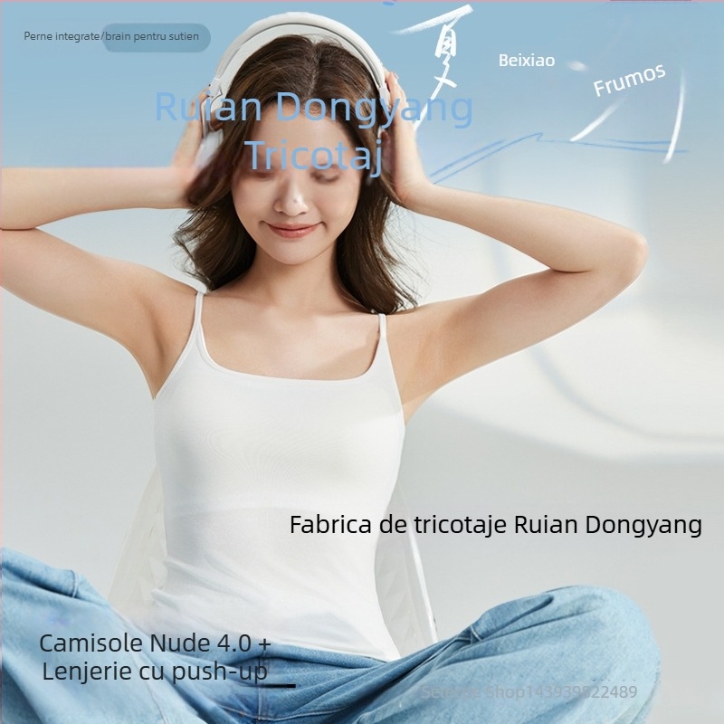 Top feminin din viscoză, stil vestă, decolteu rotund, vară, greutate material 181–200 g/m², compoziție 50–70% viscoză