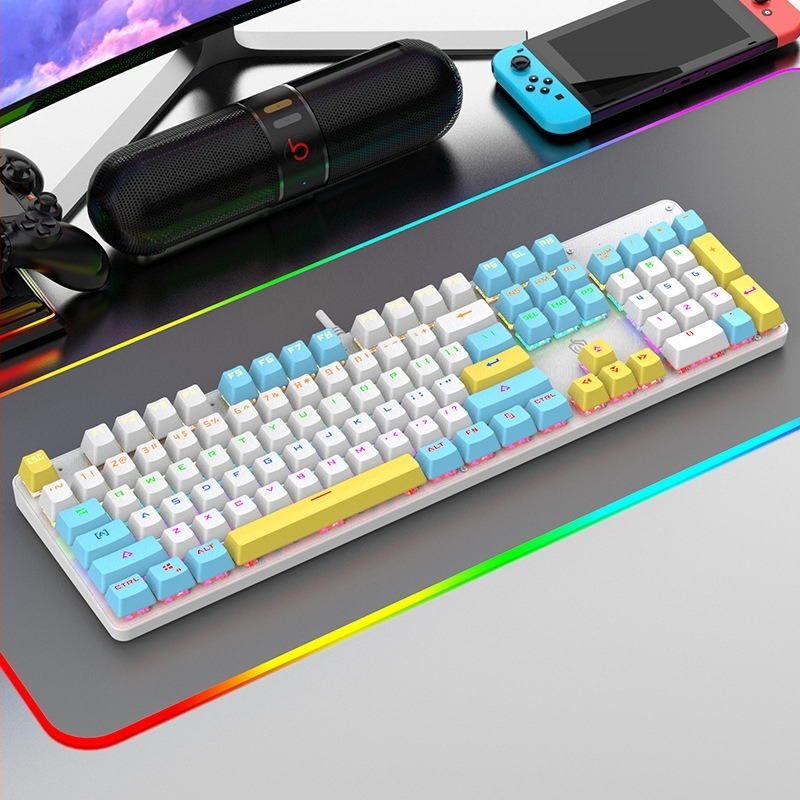 Tastatură mecanică cu 104 taste, cablu, iluminare mixtă, rezistentă la apă, cablu de 1,5 m (104 taste; cablu; iluminare mixtă; rezistentă la apă; cablu de 1,5 m)