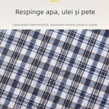 Bavetă de masă pentru adulți, impermeabilă, din pânză tarpaulin, poliester, unisex, model linii sau puncte