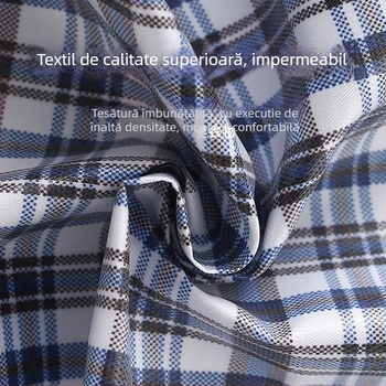 Bavetă de masă pentru adulți, impermeabilă, din pânză tarpaulin, poliester, unisex, model linii sau puncte