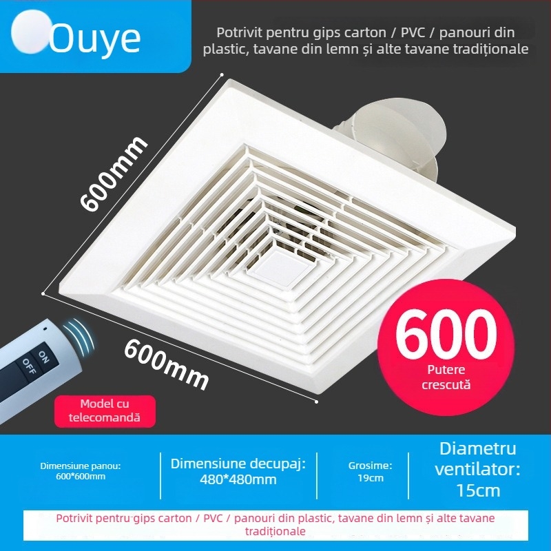 Ono 900-5 ventilator de ventilație, montaj suspendat, 220V, 30/40W