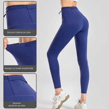 Pantaloni de compresie cu uscare rapidă, unisex — absorbție a umidității, respirabili, ideali pentru iarnă și toamnă, pentru alergare, antrenament și ciclism