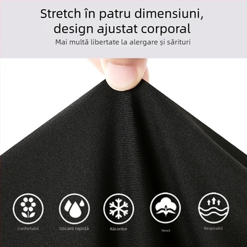 Set de antrenament baschet pentru copii, unisex, cu mâneci lungi și pantaloni, căptușeală termică, poliester, pentru 7–12 ani