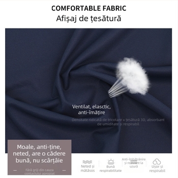 Set de scrubs medicali pentru personal dentar și medical | unisex, absorbție a umidității, pantaloni 3/4, mâneci scurte, poliester 95%+