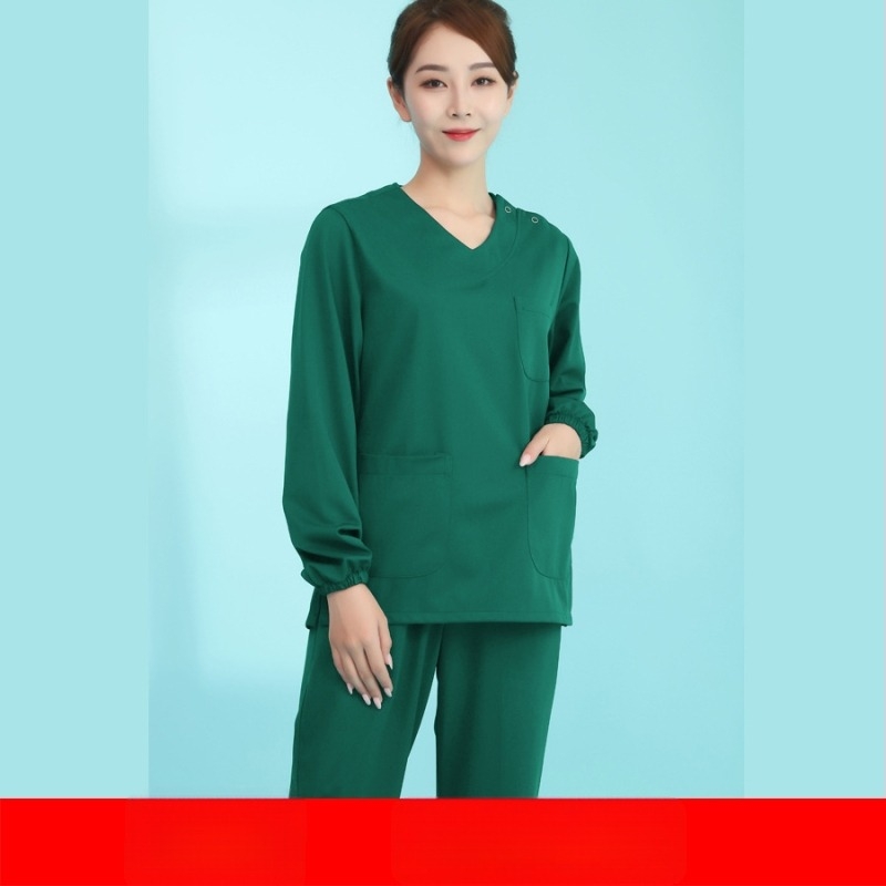 Set de scrubs medicali pentru personal dentar și medical | unisex, absorbție a umidității, pantaloni 3/4, mâneci scurte, poliester 95%+