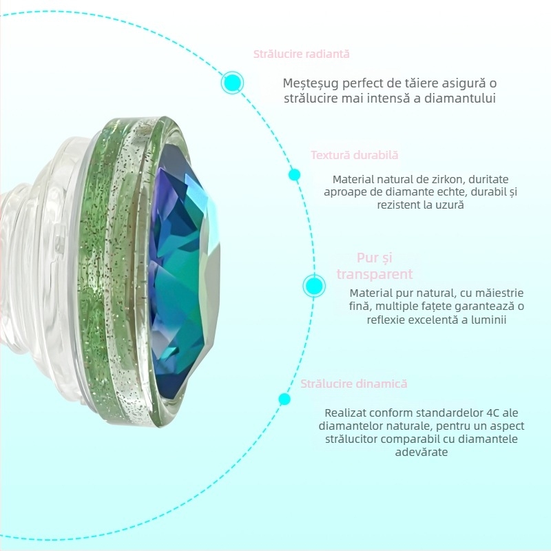 Suport pentru telefon de birou, Diamond Series, Snap-on, Modelul 88, Material PC TPU