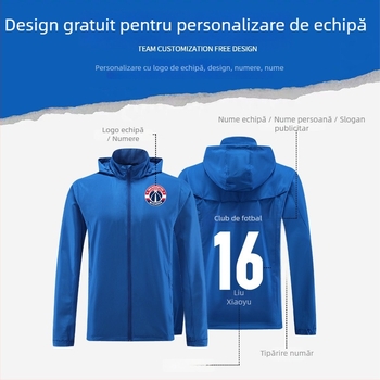 Geacă pentru copii de exterior - rezistentă la vânt și la apă, glugă detașabilă, guler înalt, material poliester