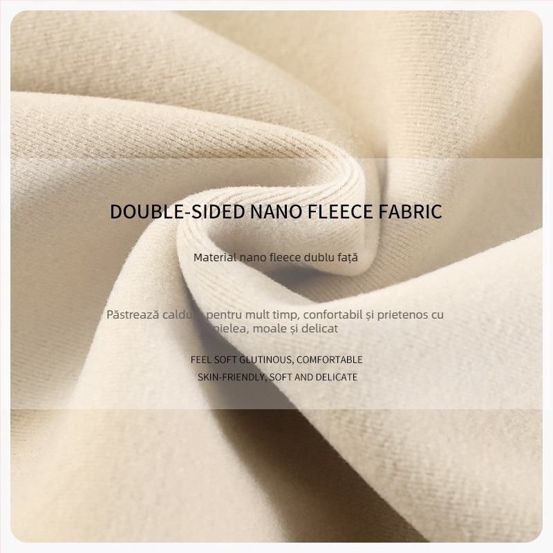 Palton damă cu guler înalt, rezistent la vânt, nano velur, căptușeală fleece, fermoar