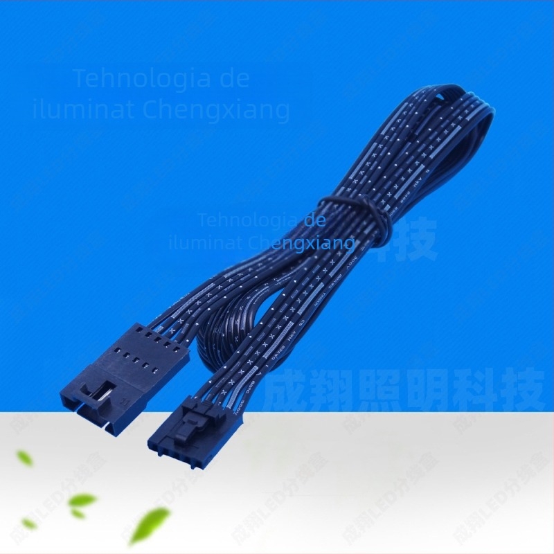 Cutie de distribuție LED RGBW cu 5 conductoare, 6 porturi, conector LED 5050, carcasă ABS, Cheng xiang