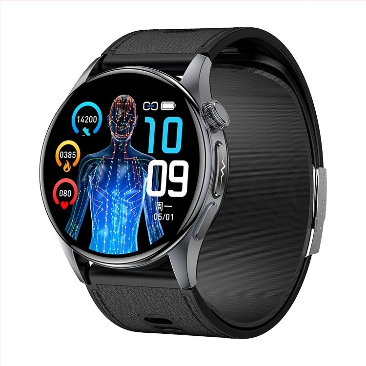 Ceas inteligent S200 cu monitorizare tensiune arterială, monitorizare puls, 4PD multi-canal, afișaj AMOLED, Bluetooth
