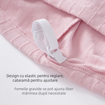 Lenjerie de maternitate cu talie înaltă și susținere a abdomenului, bumbac 90–95%, țesătură jacquard, căptușeală din bumbac