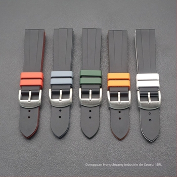 Curea de ceas din silicon lichid — compatibilitate universală, Hengchuang, pentru Rolex Submariner Oyster Diver, stil masculin