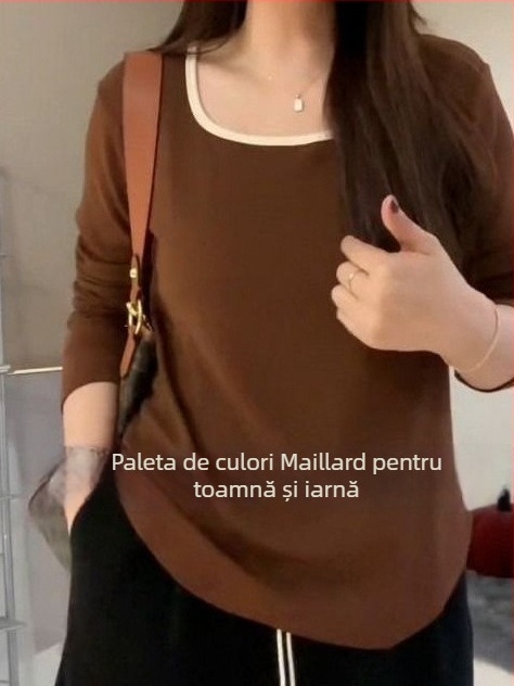tricou cu decolteu pătrat, material viscoză, broderie, croială oversized