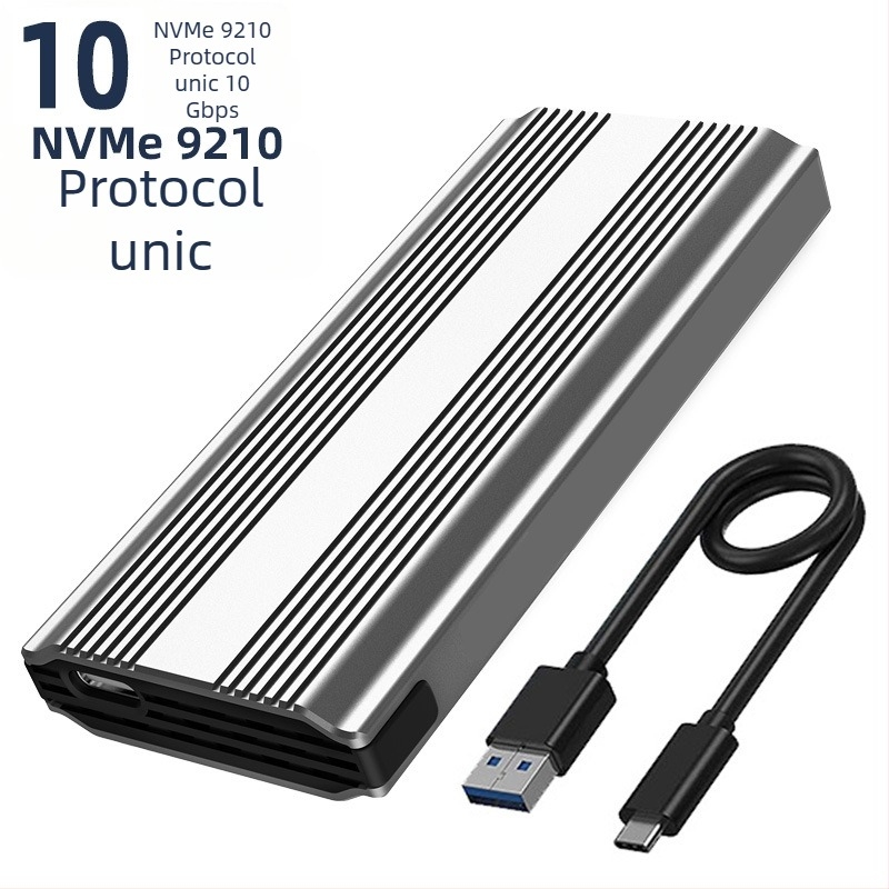 Carcasă SSD M.6 fără instrumente, NVMe/NGFF, M.2, aliaj de aluminiu, până la 8TB, USB-C 3.1/3.2