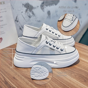 Pantofi sport cu platformă pentru femei, cu partea superioară din plasă, închidere cu șiret frontal, talpă din poliuretan, înălțime platformă 3–5 cm, respirabili