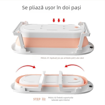 Cadă de baie pentru animale de companie, pentru pisici și câini mici, din plastic, potrivire universală, fără pliere