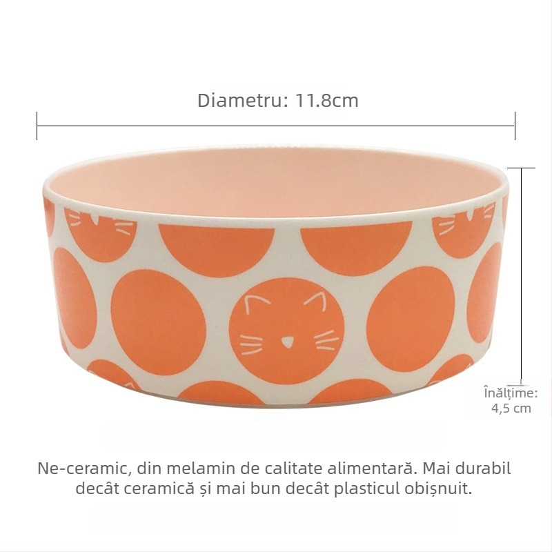 FAVOMODE Bol pentru pisici, material Melanie, pentru pisici, Unelte pentru animale de companie, Pachet 1 buc.