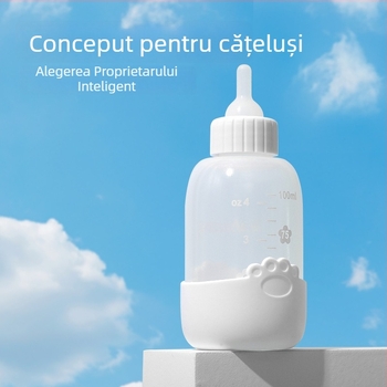 Tetina din silicon antiînghițire pentru pisicuțe, compatibilă cu sticla PET