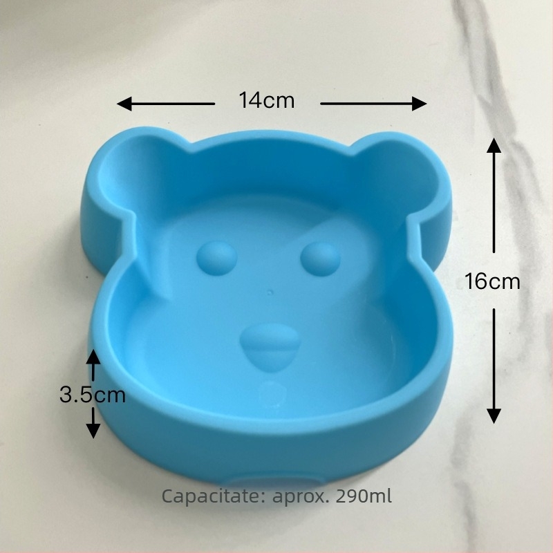 Vas pentru animale de companie, în formă de urs, pentru pisici și câini, cu alimentare lentă, din PP, material compatibil pentru alimente