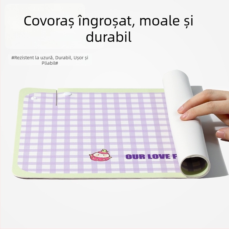 Covoraș din PU pentru hrănire, anti-derapare, impermeabil și rezistent la ulei, pentru boluri de pisică și câine, în diferite dimensiuni