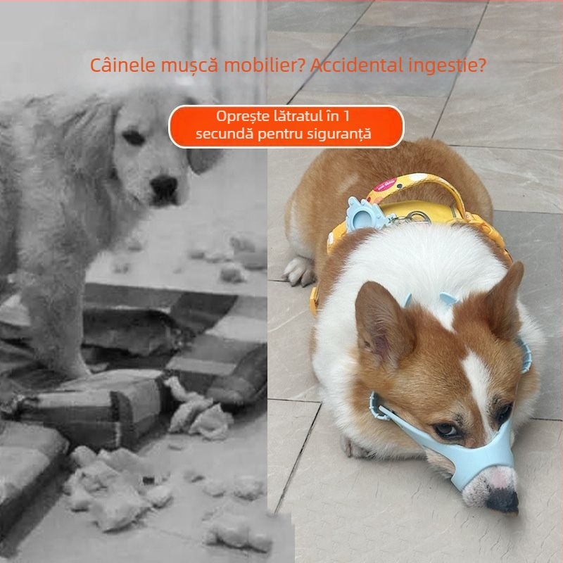 Botniță reglabilă pentru câini, anti-mușcături, anti-lătrat, anti-mâncare, din plastic