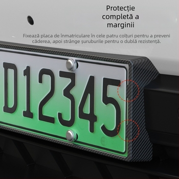 Suport pentru plăcuța de înmatriculare cu protecție completă a marginii pentru YU7 — cadru protector din plastic