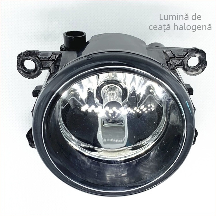 Far LED de ceață frontal, carcasa PC+PP, 12V, 35W, durată de viață 50.000 h; compatibil cu Mitsubishi Outlander 2013-2016 și alte modele menționate (Ford, Suzuki, Renault, Citroën, Focus, Swift, Opel)