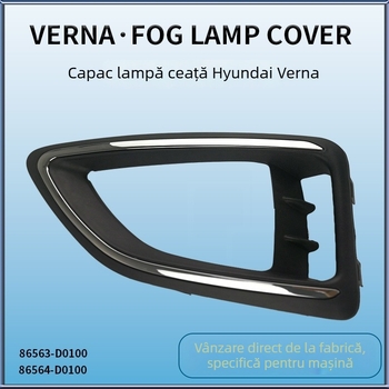 Cadru pentru farul de ceață frontal pentru Beijing Hyundai Reina Verna 2017 – Material PC, Model Modern, Durată de viață 50.000 ore, Compatibil cu Reina 17
