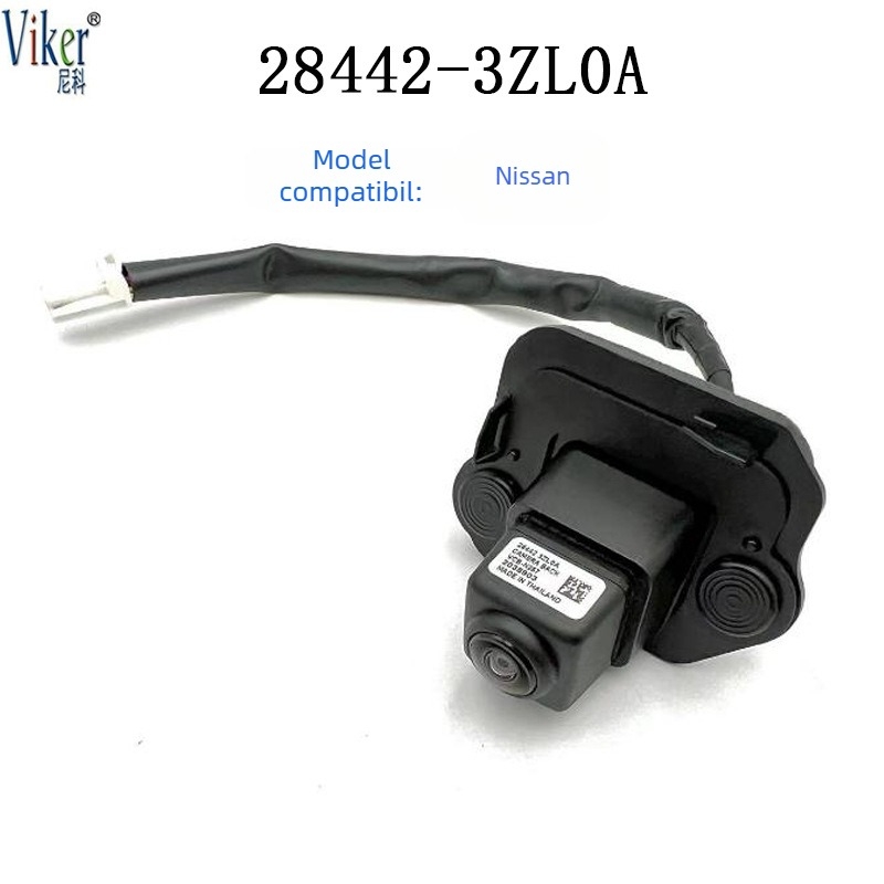 Cameră de recul pentru Nissan Navara (2017-2024), 12V, unghi reglabil 120-150°, rezoluție 480x600, putere 6W, Modele: 28442-4JA1B / 28442-5RA2B / 28442-3WS0A, fără display
