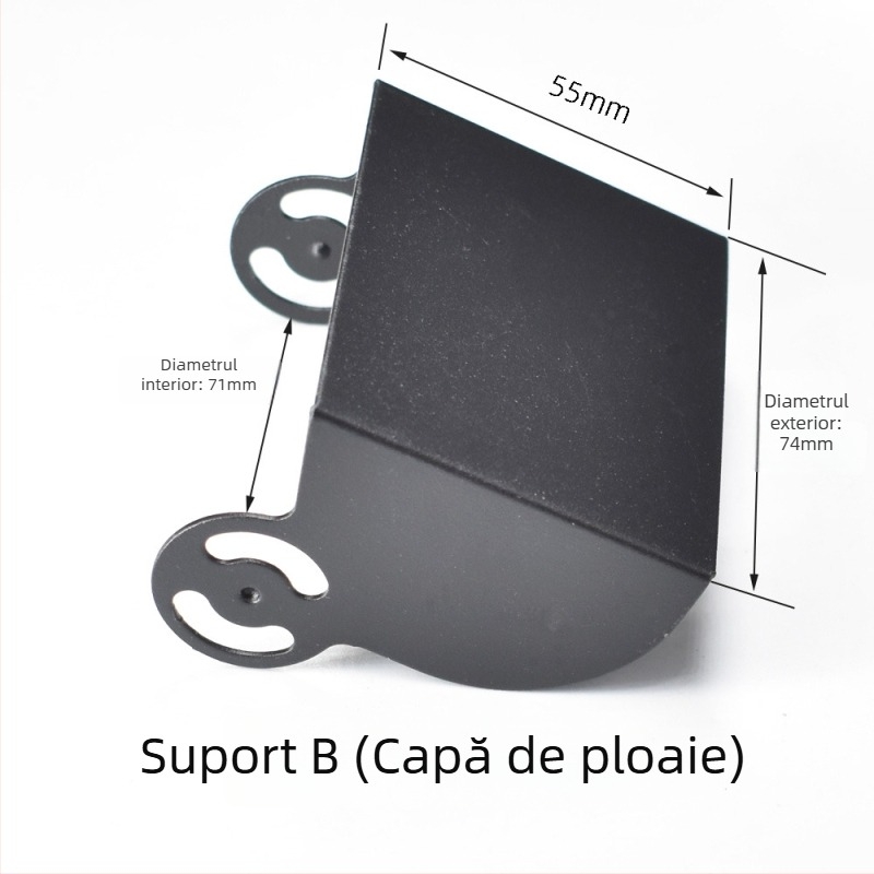 Suport montaj cameră retrovizor HXQ-BRACKET01 pentru autobuze, camioane și combine — alimentare 24V, reglaj 180°, IP67 etanșare