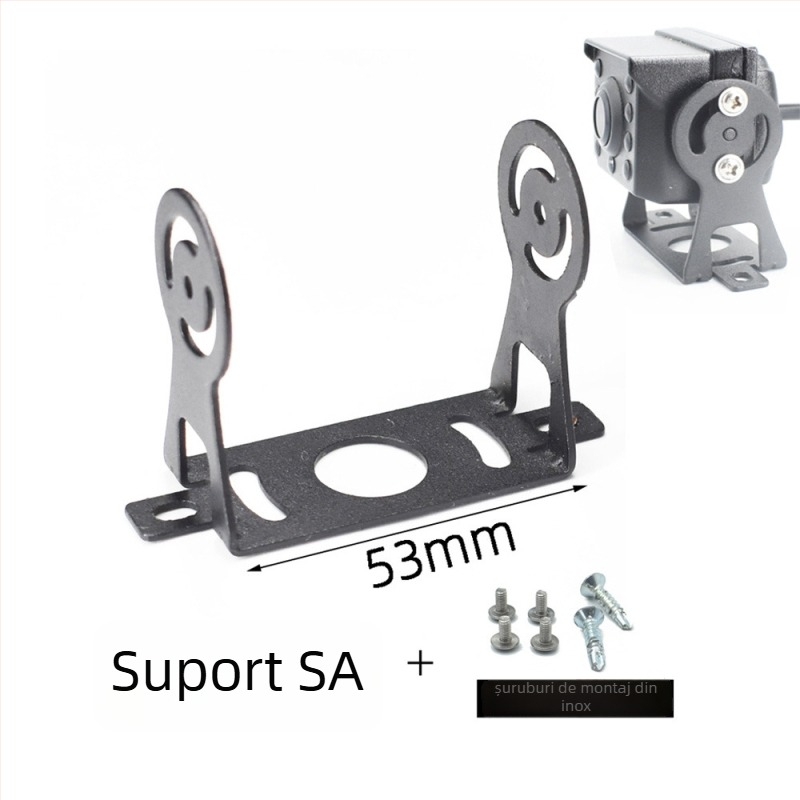 Suport montaj cameră retrovizor HXQ-BRACKET01 pentru autobuze, camioane și combine — alimentare 24V, reglaj 180°, IP67 etanșare