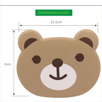 Masă mică pliabilă pentru interiorul mașinii, pentru bancheta din spate, design panda, compatibilă Tesla